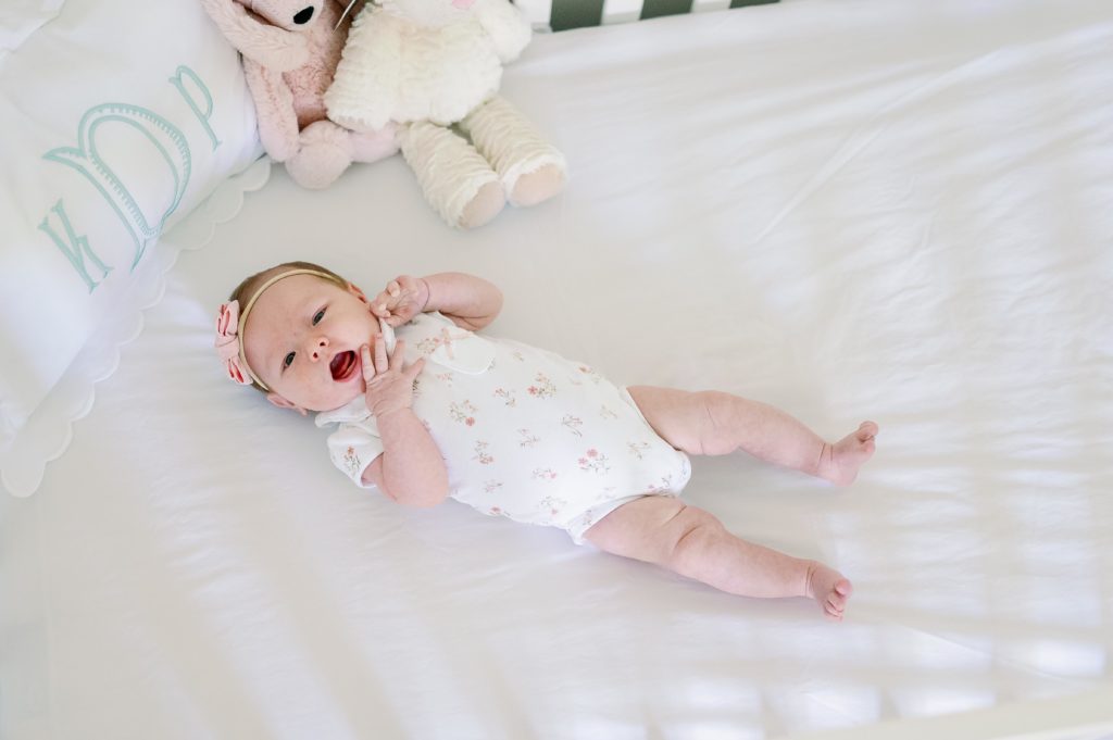 in home newborn session with Allison Krogness photography

